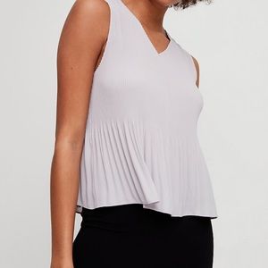 Babaton sleeveless pleated Damien blouse